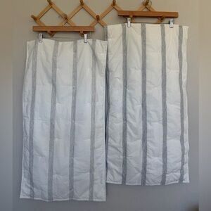 West Elm King Quilted Pillow Shams